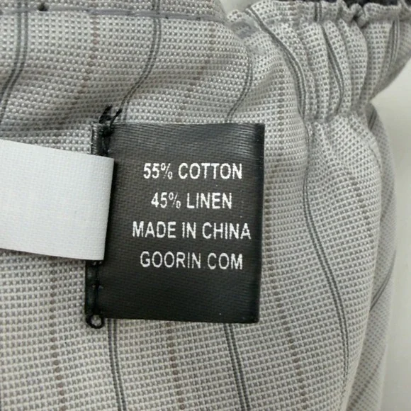 Goorin Bros Reversible Newsboy Cap Black & Grey Pinstripe Cotton Flat Hat Size M - Picture 15 of 15